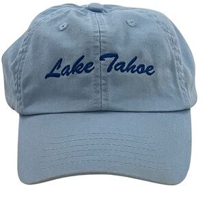 Lake Tahoe Adjustable Light Blue Ball Cap by Royal Resortwear